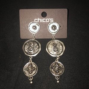 New Chicos Silver colored earrings